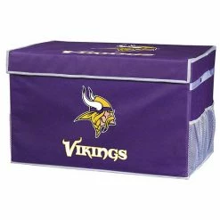 Franklin Sports Minnesota Vikings Large Collapsible Footlocker Storage Bin