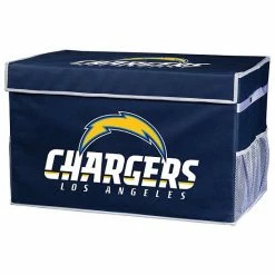 Franklin Sports Los Angeles Chargers Large Collapsible Footlocker Storage Bin
