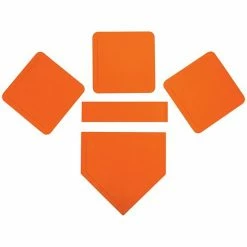 Franklin Sports Orange Throw Down Rubber Base Set