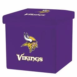 Franklin Sports Minnesota Vikings Storage Ottoman With Detachable Lid
