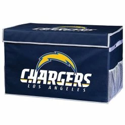 Franklin Sports Los Angeles Chargers Small Collapsible Footlocker Storage Bin