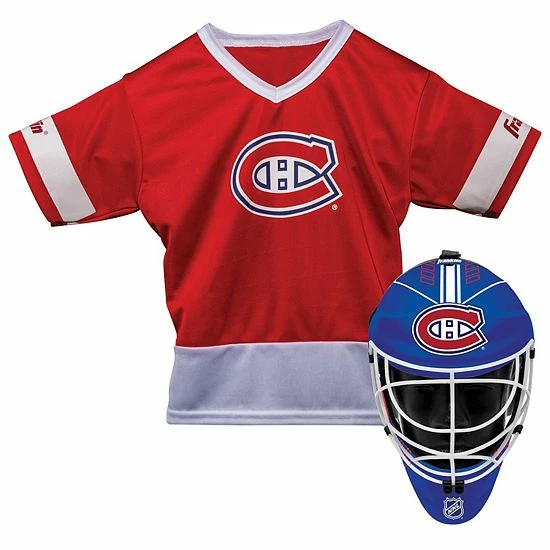 Youth Franklin Sports Montreal Canadiens Goalie Face Mask & Jersey Set