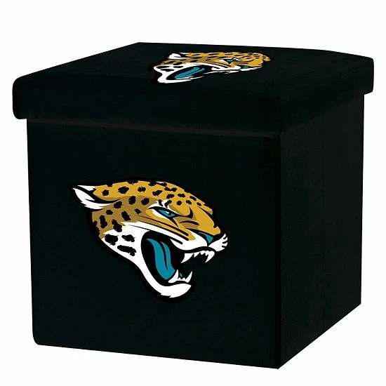 Franklin Sports Jacksonville Jaguars Storage Ottoman With Detachable Lid