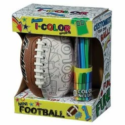 Franklin Sports I-Color Customizable Mini Football & Markers Set