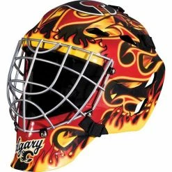 Franklin Sports Youth Calgary Flames GFM 1500 Street Hockey Goalie Face Mask