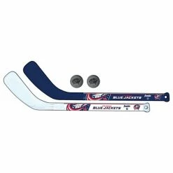 Franklin Sports Columbus Blue Jackets Mini Hockey Player Set