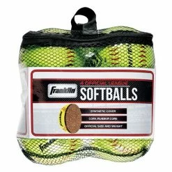 Franklin Sports 4-pk. Official League Yellow Softballs