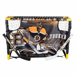 Franklin Sports Tuukka Rask Mini Street Hockey Goal Set With Target