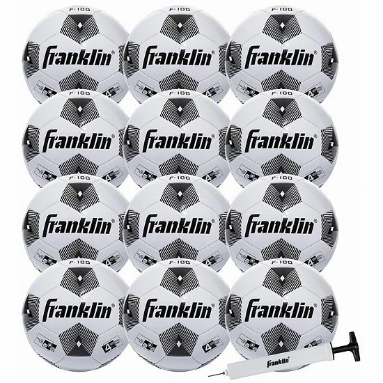 Franklin Sports 12-Pack Size 4 F-100 Soccer Balls with Pump Franklin Sports 12-Pack Size 4 F-100 Soccer Balls With Pump -Franklin Sports shop unnamed file 635