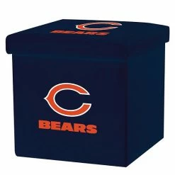 Franklin Sports Chicago Bears Storage Ottoman With Detachable Lid