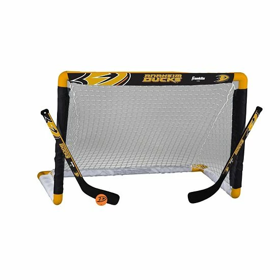 Franklin Sports Anaheim Ducks Mini Hockey Goal Set