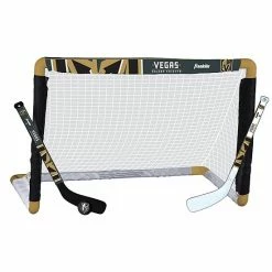 Franklin Sports Vegas Golden Knights Mini Hockey Goal Set