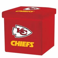 Franklin Sports Kansas City Chiefs Storage Ottoman With Detachable Lid