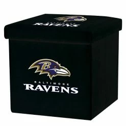 Franklin Sports Baltimore Ravens Storage Ottoman With Detachable Lid